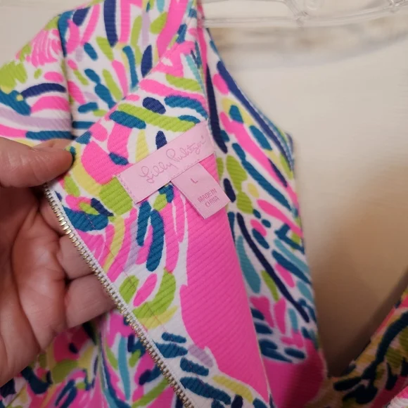 NWOT Lilly Pulitzer Layton Shift Tropical Palm Dress - Picture 8 of 11